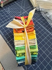 75 PC 2.5″ JELLY ROLL Strips Mixed 100% Cotton Fabric Moda, Fairy Frost + others