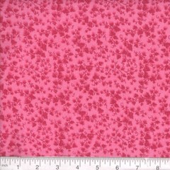Hot Pink Mini Vine Foliage Tonal 100% Cotton Fabric sold by the 1/4 yard