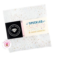 Moda SPECKLED Metallic Ruby Star CHARM PACK 42 Squares –