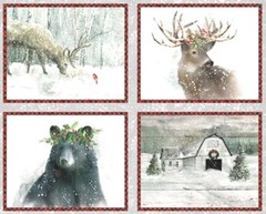 3 Wishes – Dreamy Farmhouse Christmas 36″ Quilting Fabric Panel With Deer 🦌