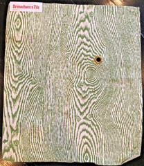 BRUNSCHWIG & FILS Wood in Leaf 15 3/4 x 18″ Fabric Sample pc 1