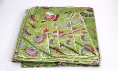7 Yard Multi Hand Printed 100%Cotton Fabric NO TARRIF CHARGES 100%✅ZK_336