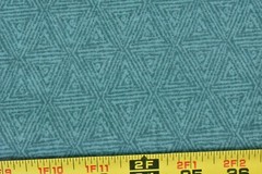 By 1/2 Yd, 54″ Wide, Bluish-Green Geometric Print on Cotton, L17