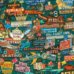 Vintage Voyage – 1 yard price! – Continuous yards available.
