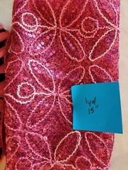 12.5+ Yards PINK Fabric Bundle – Solids Textures Stripes Embellished – Free Ship