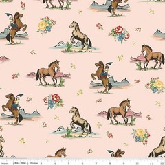 1/4 Yard 9×42 Riley Blake “Cowgirl” Main Blush Quilt Cotton