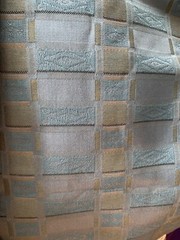 Over 1 Yard 51” X 53” Vintage Fabric Slate Blue Plaid Cotton Polyester Blend