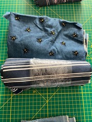 Heavy Duty Embroidered Denim Fabric 1″ Webbing Buckle Kit Snap Setter