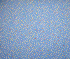 30s Reproduction Fabric By The Yard Tiny White Floral on Blue Premium Cotton