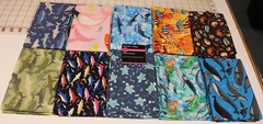 Half Yard Bundle, Novelty Under The Sea Prints 10 Half Yards, 5 yards of fabric