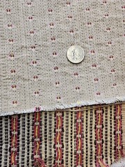 1.5yds X 52.5″w Tiny Bee Print Jacquard Woven Beige Sewing Upholstery Fabric