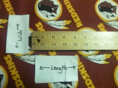Washington Redskins Cotton Fabric (58″ Wide x 36″ long)