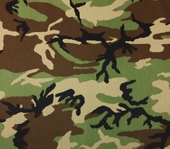 WOODLAND NY/CO RIPSTOP CAMOUFLAGE FABRIC MILITARY BDU CAMO BY THE YARD 64″W