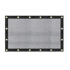 Black Mesh Shade Cloth 6.5x10ft 9-Needle Knitted Outdoor Wind Screen Tarp
