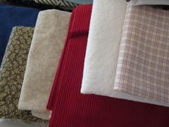 19 lbs. Lot of Large assorted Polyester, Cotton,and mixed fabrics