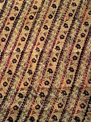 Vintage Mid-century Indonesian Batik Sewing Fabric 75″ x 40″ Earthy Brown