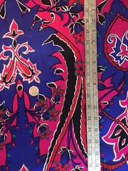 Fabric Dynasty Print Large Scale Paisley Linen 2 Yards 58″ Wide