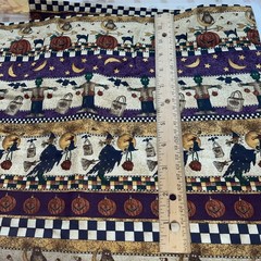 Debbie Mumm Halloween Border Frankie Witches Pump Fabric 1 Yard 12 In W Quilt Se