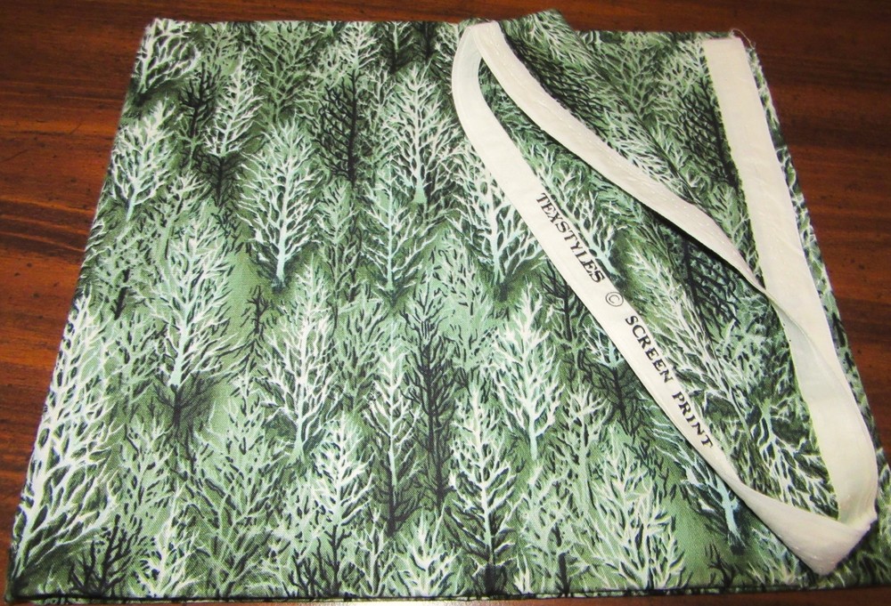 TEXSTYLES Fabric Bare Trees 36″ x 44″ Shades of Green