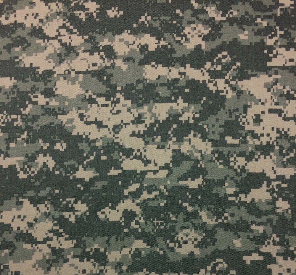 ACU DIGITAL NY/CO TWILL CAMO FABRIC MILITARY APPAREL FLAME RESISTANT FABRIC 66″W