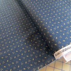 By The Yard ~ Flowerette Blue by Marcus $3.99 Ships ANY Amount Fabric