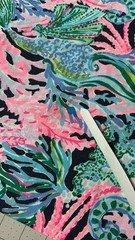 Lilly Pulitzer Pima Cotton Hide Tide Bringing Mermaid Back 1 yd (36¨x 60¨) DFCT