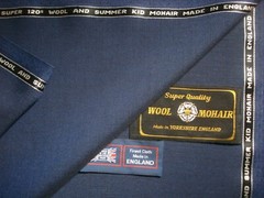 60% SUMMER KID MOHAIR & 40% SUPER 120’s WOOL SUITING FABRIC MADE IN ENGLAND-3.4m