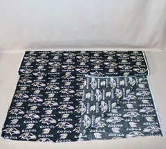 Baltimore Ravens ~ Large Logo Pattern NFL Cotton Fabric 1/4 Yard 9” X 58” New