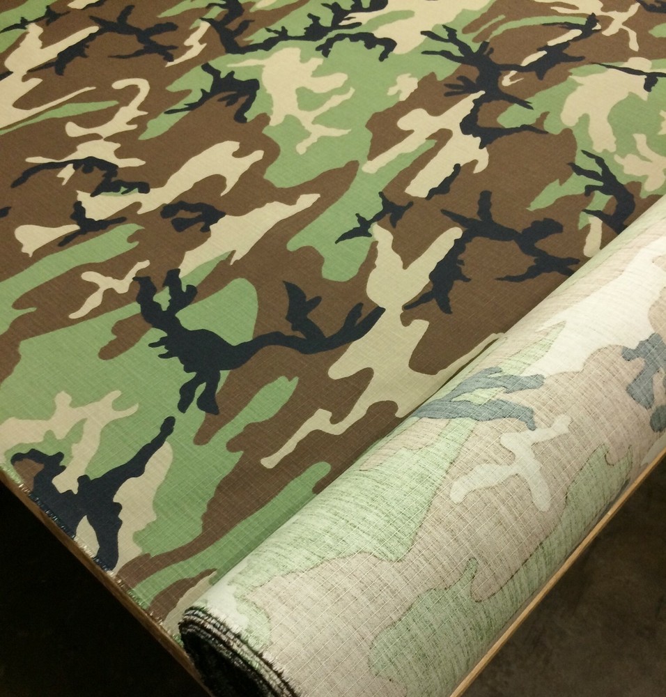 WOODLAND NY/CO RIPSTOP CAMOUFLAGE FABRIC MILITARY BDU CAMO BY THE YARD 64″W