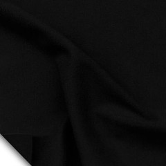 Rose Brand Black Encore Synthetic Velour 15 oz. Opaque Fabric by the yard