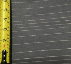 Bamboo Recycled poly spandex knit jersey fabric yarn dyed Stripes -Smoke gray