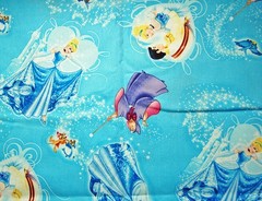 Cinderella Character Toss Disney Cotton Fabric – BY THE HALF YARD