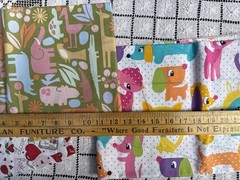 Novelty Cotton Fabric Lot Alexander Henry Michael Miller Zoo Owls Dogs Dolls
