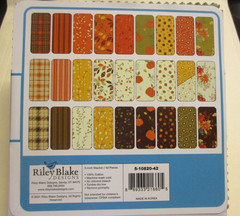 Riley Blake Adel in Autumn Charm Pack by Sandy Gervais, 5″ Squares, 42 Pieces