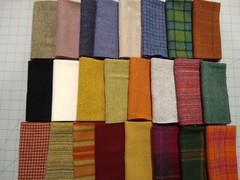 12″X12″ RESTOCKED Colors! 100% Wool Fabric; Primitive Applique Penny Rug Hooking