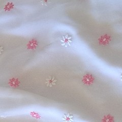 Vintage-with Pink & White Floral Print, Flowers & Plants Theme Pattern, Small