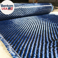 5 Ft X 1 Meter Wide (39.8 In) – Carbon Fiber Aramid Fabric – Blue – 3K – 240G/Me