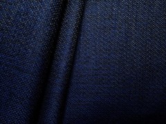 Upholstery Fabric – Resists Soil/Stains Yarn Dyed Basketweave Solid – Navy Blue