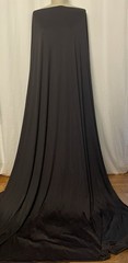 High-End Poly Knit Jersey 2Way Stretch Black Mediumweight Fabric By The Yd. 60″W