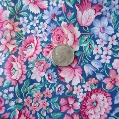 Floral Cotton Fabric Remnant Lot 11 Pieces Quilting Crafting Multicolor