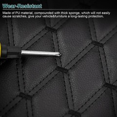 Auto Headliner Upholstery 63″ Diamond Quilted PU Leather 6mm Foam Backed By Yard