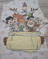 flintstones fred pebbles fun fabric sheet scrap 13 x 12 inch 1pc