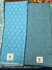 FQs 1/4 Yds Scraps Blue Aqua Turquoise Stripe dot Calico cotton quilting Fabric