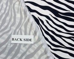 ZEBRA SKIN BLACK WHITE 600D CORDURA TYPE PACK CLOTH DWR FABRIC BY YARD 59″ W