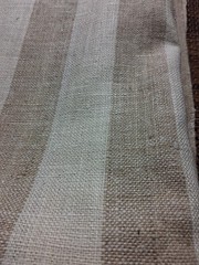 Beige ivory striped Fabric 49×162″