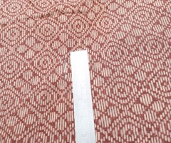 Sushila Vintage Brown Scrap Saree Art Cotton Printed & Embroidered Sari Fabric