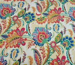 Ayer In Jewel BTY Richloom 100% Cotton Slub 54″ Wide Floral
