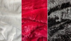 Soft Plush Faux Fur Minky Fabric Pieces – Assorted Colors