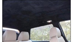 black Stretch alcantara style SUEDE FABRIC SPANDEX upholstery car interior 150cm