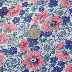 Floral Cotton Fabric Remnant Lot 11 Pieces Quilting Crafting Multicolor